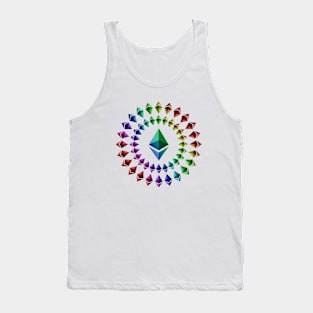 thereum – Circle Big Logo – Rainbow Tank Top